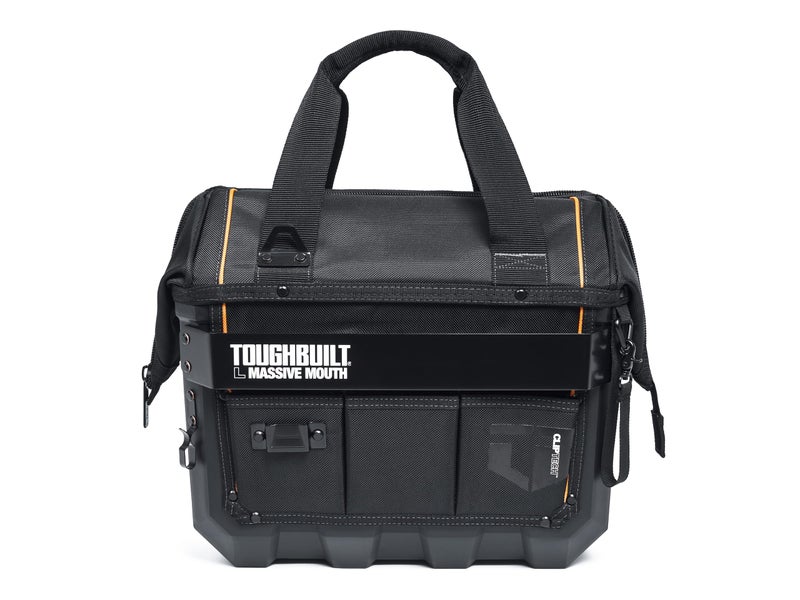 ToughBuilt ClipTech Series - Massive Mouth 16" Tool Bag, Heavy-Duty Wide-Opening Tool Bag with Hard Body Construction & Reinforced Handles for Jobsite Use (TB-CT-62-16A) - Image 2