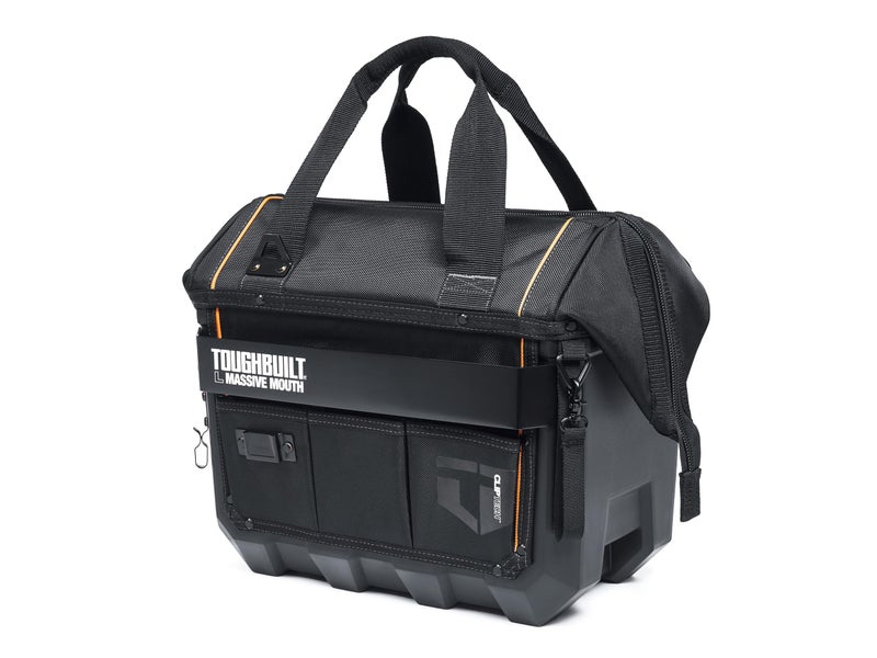 ToughBuilt ClipTech Series - Massive Mouth 16" Tool Bag, Heavy-Duty Wide-Opening Tool Bag with Hard Body Construction & Reinforced Handles for Jobsite Use (TB-CT-62-16A) - Image 3