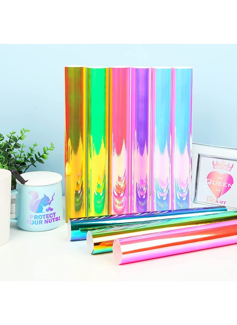 Prime Vinyl Prime Vinyl Holographic Vinyl Permanent, Holographic Vinyl for Cricut, 12” x 12” 9 Sheets/Pack, Holographic Opal Craft Adhesive Vinyl Sheets for Cutting Machine for Crafts, Decal  - Image 5