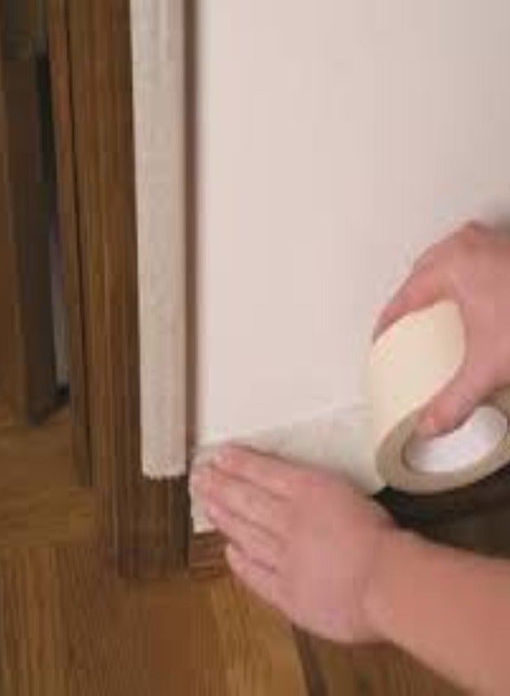 KNP KNP 1-inch Masking Tape Pack of 6 includes six rolls of versatile adhesive tape designed for various applications such as painting, labeling, and general masking tasks.  - Image 3