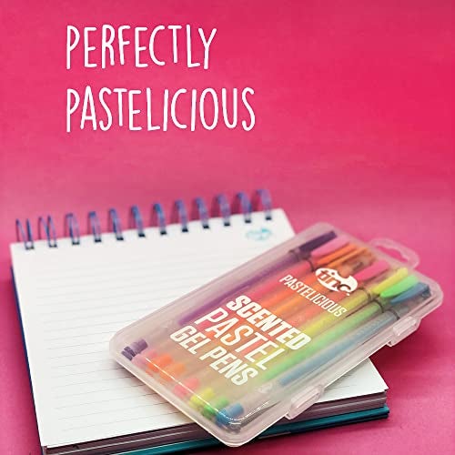 Tinc Pastelicious Fruit-Scented Liquid Gel Pens Set with Case for Kids | for use at School & Home - Range of 8 Colours with a Fruity Fragrance | for Girls and Boys - Pastel Neon Colours - Pack of 8 - Image 4