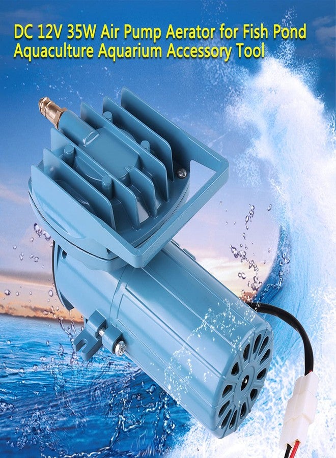 Cocoarm Aquarium Air Pump, DC 12V 35W Commercial Air Pump Pond Aerator Bubblerfor Fish Pond Aquaculture Aquarium Accessory Tool - Image 3
