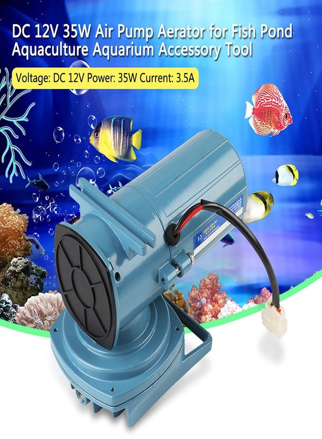Cocoarm Aquarium Air Pump, DC 12V 35W Commercial Air Pump Pond Aerator Bubblerfor Fish Pond Aquaculture Aquarium Accessory Tool - Image 2