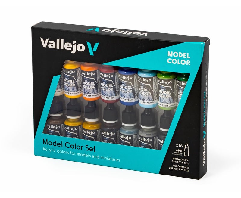 Vallejo - Naval (Steam Era) Acrylic Paint Set | Model Color | High Pigmentation Colors| Realistic and Historical Finishes for painting Steamships of any Era | 16 Bottles x 18 ml. (0.60 fl.oz) - Image 3