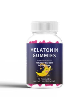 CARLYLE Melatonin Sleep Gummy Bears 60 Count Night Sleep Aid Natural Berry Flavor Vegan Non GMO Gluten Free  - Image 1