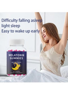 CARLYLE Melatonin Sleep Gummy Bears 60 Count Night Sleep Aid Natural Berry Flavor Vegan Non GMO Gluten Free  - Image 2
