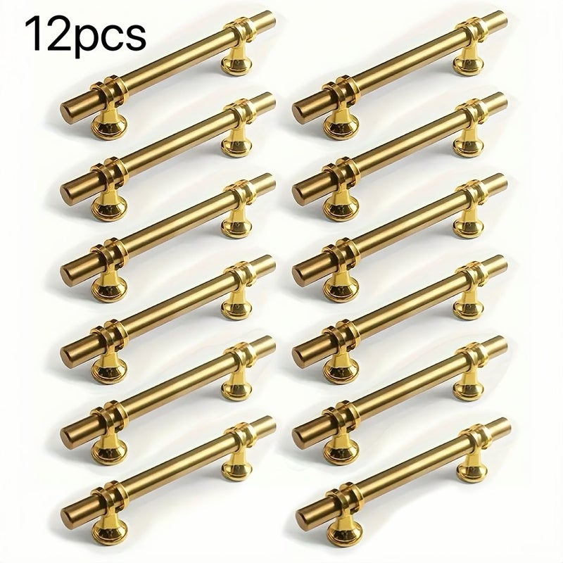 12 Pcs Silvery Stainless Steel Cabinet Handles 160mm Hole Distance Modern Pulls - Image 1