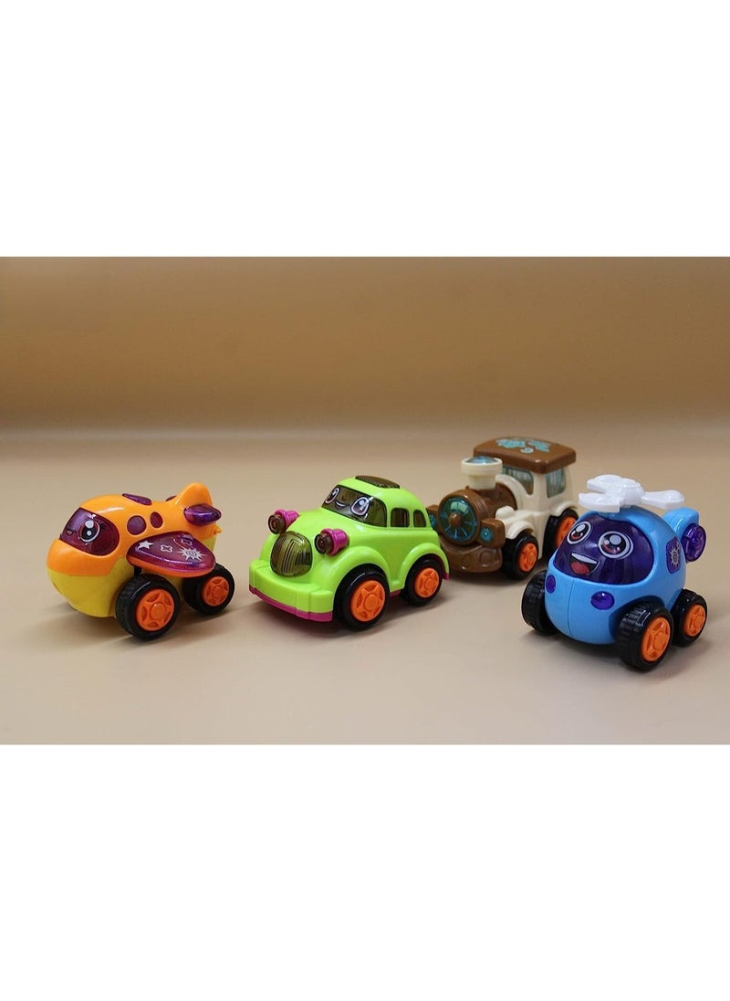 TOY GARDEN SGTT PRO 4-Piece Unbreakable Friction Powered Toys – Car, Helicopter, Plane & Train for Kids, Durable Vehicles Set for Toddlers  - Image 2