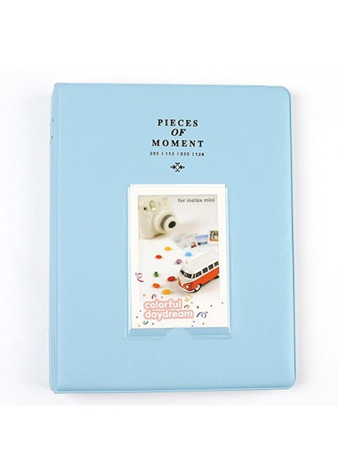 Ozone 128 Card Slots Are Suitable For Fujifilm Mini Album Instax Mini Series: Such As Instax Mini 7s, 8, 25, 50s, 70, 90, Etc., Instax Square Series: Such As Instax Square Sq10, Sq20, Etc., Instax Wide Series: Such As Instax Wide 300, Wide 210 And Other Polaroid Instant Camera Flamingo Sky Blue  - Image 1