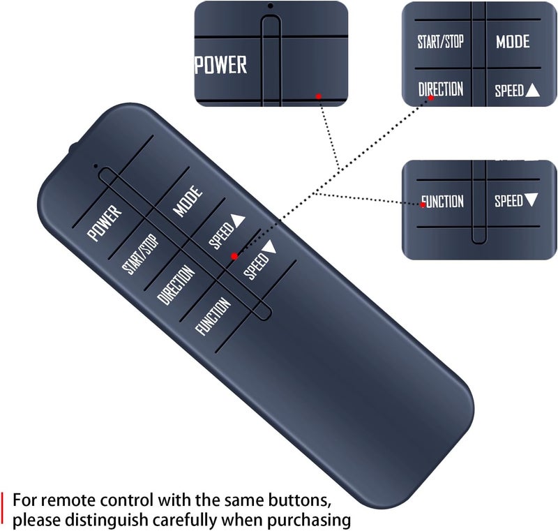ZWP Replacement Remote Control for CURSOR Fitness Electric Seated Pedal Exerciser C5 - Image 4