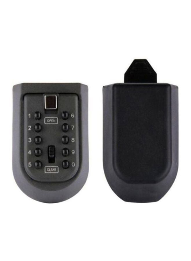 NIBEMINENT Wall Mounted Electronic Key Hiding Storage Box Black 65x105x55mm - Image 1