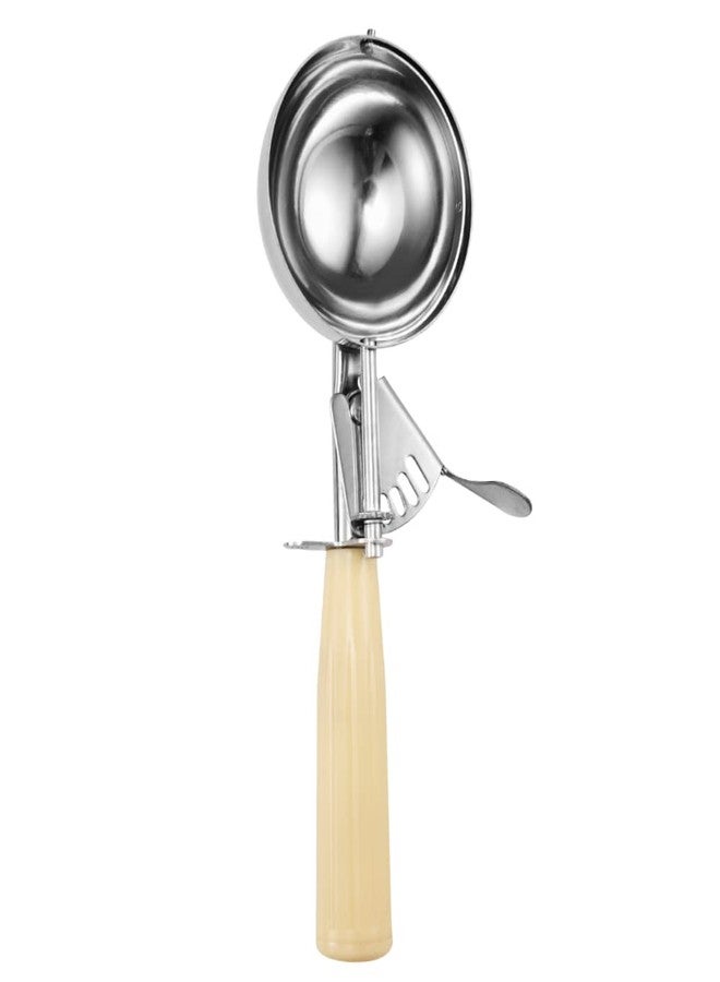 سايباي ملعقة Saebye Portion Scoop - رقم 6 (5.3 أونصة) - أطباق، مغرفة طعام، مغرفة كب كيك، مغرفة مافن - التحكم في الحصص - فولاذ مقاوم للصدأ 18/8، مقبض عاجي - Image 3