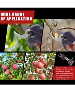 makute Cordless Electric Pruning Shears Professional Pruning Battery Powered, Tree Branch Pruner with 2 PCS Rechargeable 20V Lithium Battery - 32mm Cutting Diameter  - Image 2