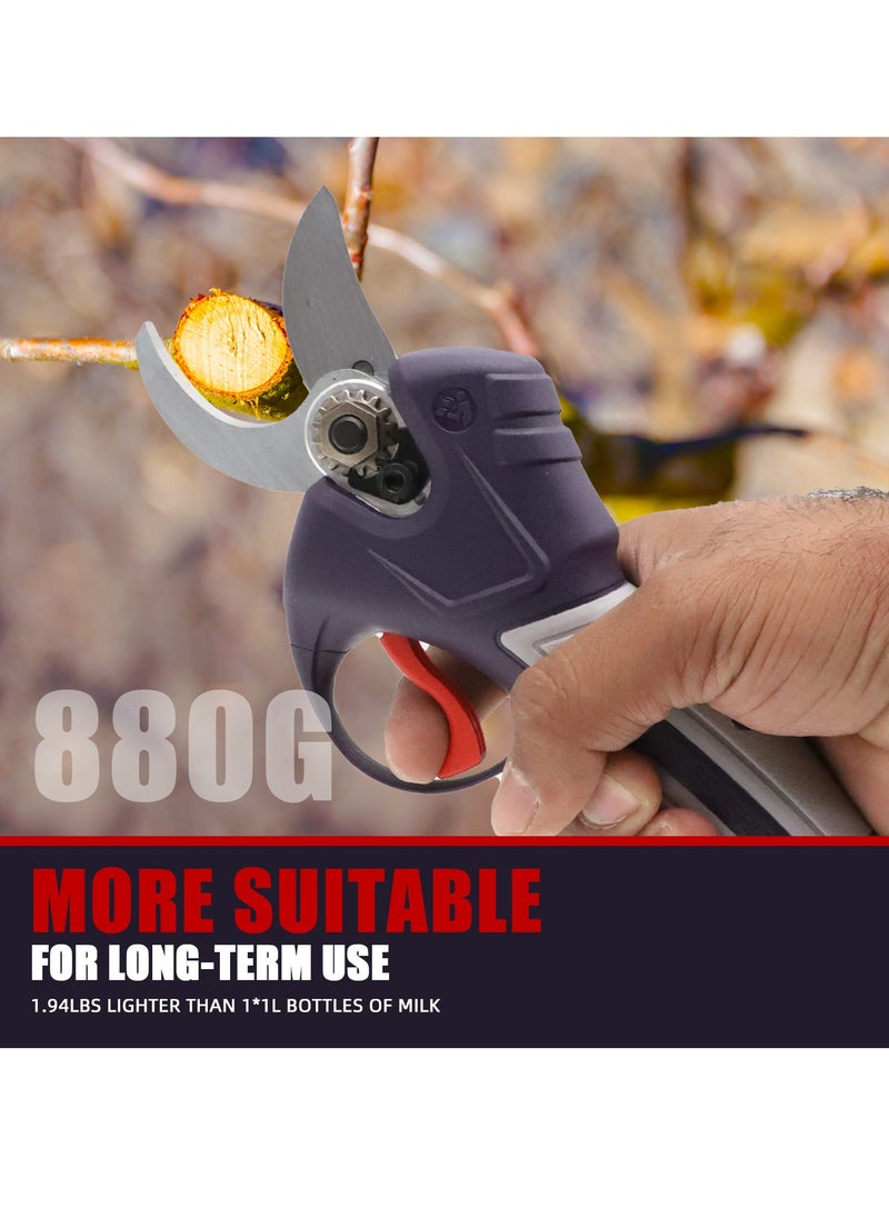 makute - Cordless Electric Pruning Shears Professional Pruning Battery Powered, Tree Branch Pruner with 2 PCS Rechargeable 20V Lithium Battery - 32mm Cutting Diameter - Image 1