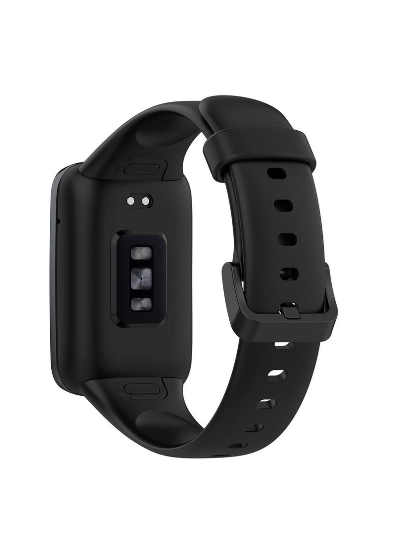 متوافق مع الدخن مي باند 7 برو استبدال سوار سيليكون استبدال سوار للرجال السيدات لينة ودائمة - Image 1