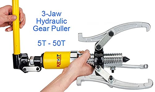 KROST 5 Ton Hydraulic Gear Puller Bearing Puller 3 in1 Pumps Oil Tube Drawing Machine - Image 4