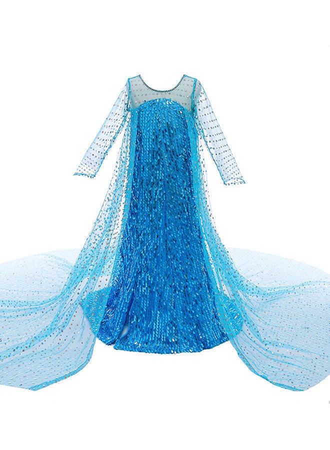 ISank أزياء إلسا للأميرات لحفلات أعياد الميلاد - Image 2