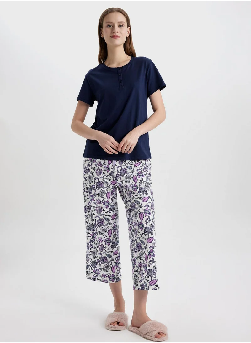 DeFacto Fall In Love Regular Fit Short Sleeve 2 Piece Set