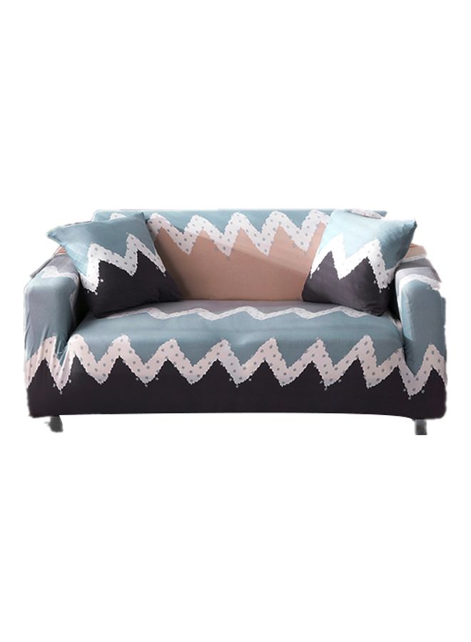 NIBEMINENT 3-Seater Sofa Slipcover Blue/White/Beige - Image 1