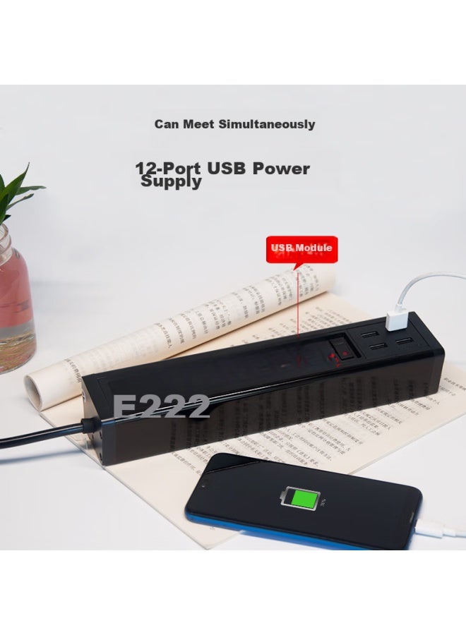 Towe Multi-port Usb Industrial-grade Charging Socket, Pdu Power Strip, 12 Usb Ports With Individual Control - Image 2