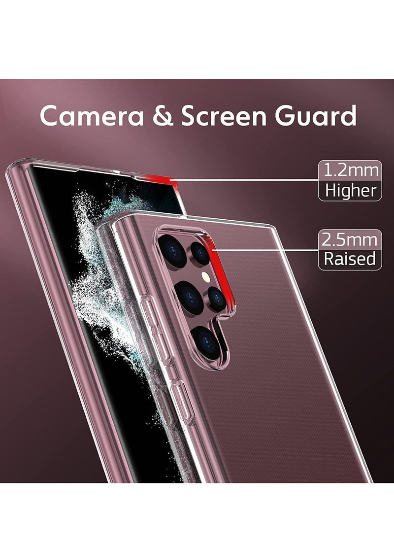 Raxoom Crystal Clear Case Designed for Galaxy S22 ULTRA,Slim Fit [Ultra Transparent ] Shockproof Case Cover for Samsung Galaxy S22 ULTRA - Image 4