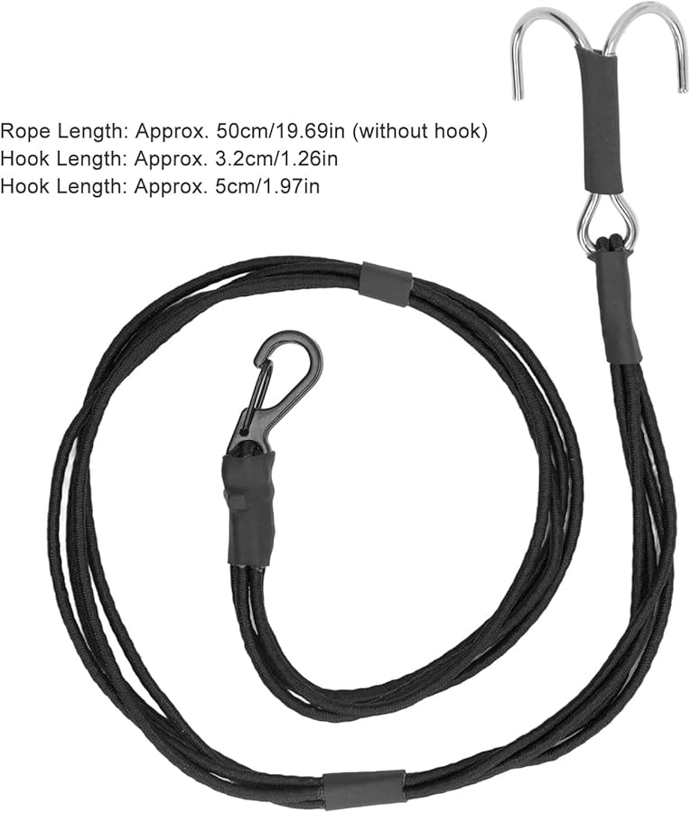 BRRNOO RC Crawch Winch Strap With Hook Black Escape Rope For 1 10 1 8 Scale RC Cars - Image 4