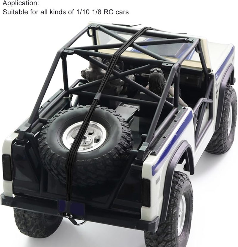 BRRNOO RC Crawch Winch Strap With Hook Black Escape Rope For 1 10 1 8 Scale RC Cars - Image 5