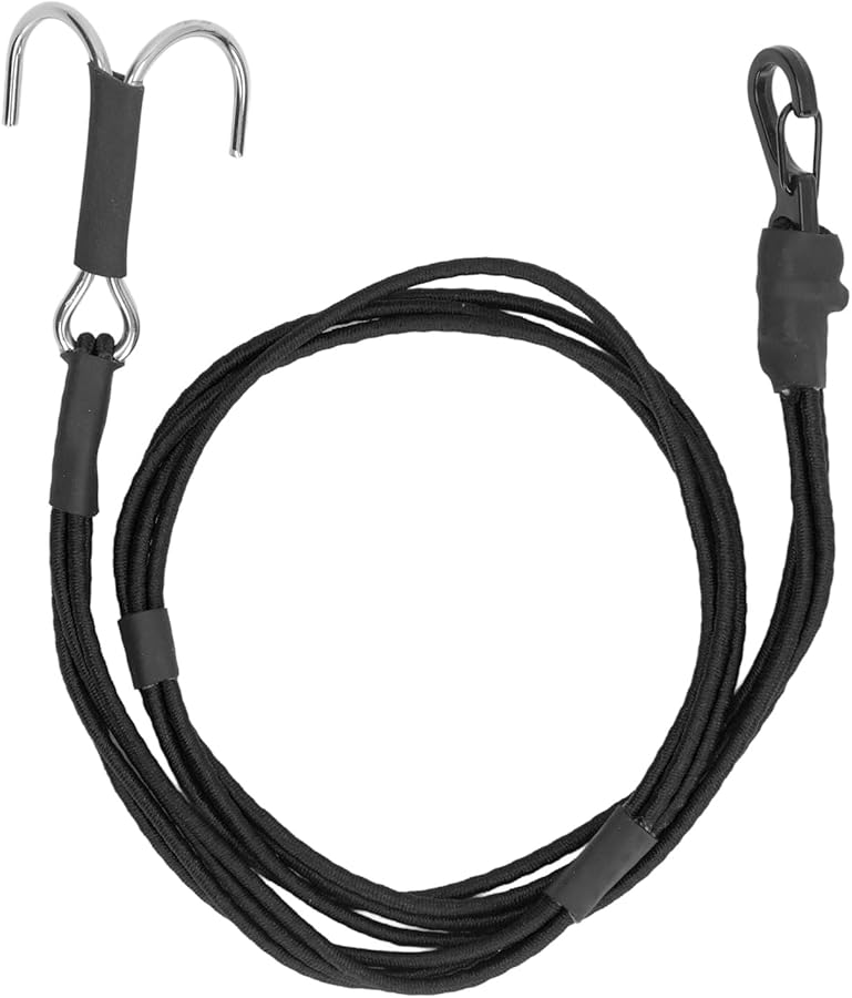 BRRNOO RC Crawch Winch Strap With Hook Black Escape Rope For 1 10 1 8 Scale RC Cars - Image 1