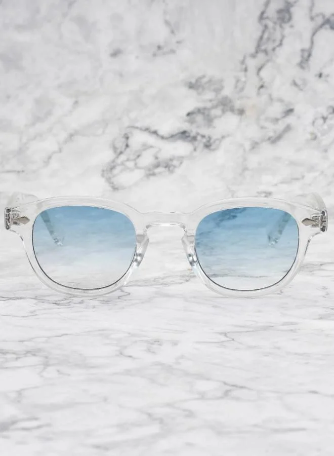 Explicit Poets Explicit Poets Unisex JOHNNY CLEAR Clear - Gradient Blue Stylish Sunglasses, 2EP33