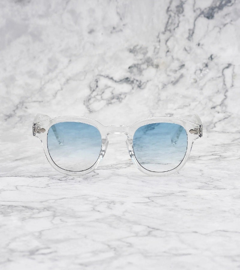  اكسبليست باوتس نظارات شمسية أنيقة جوني كلير متدرجة زرقاء للجنسين - Image 2