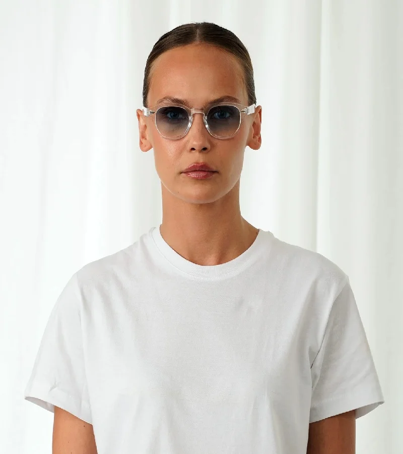 Explicit Poets Explicit Poets Unisex JOHNNY CLEAR Clear - Gradient Blue Stylish Sunglasses, 2EP33