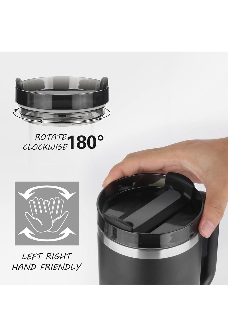 JAJEEK 1.2L Tumbler with Handle – Insulated Stainless Steel Travel Mug with Lid & Straw, Vacuum Insulated, Keeps Drinks Cold & Hot for Hours, Reusable - Image 2