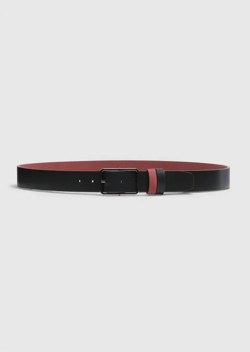 Ramsey Burgundy Suede Belt