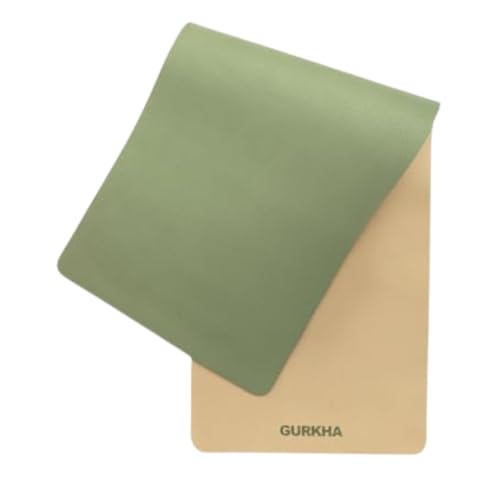 Gurkha 8mm GURKHA Extra-Cushioned TPE Yoga Mat with Carry Bag | Non-Slip Performance Mat for Yoga, Pilates, HIIT & Home Workouts | Durable Fitness Mat - Dual Color | 6ft X 2ft - Image 1