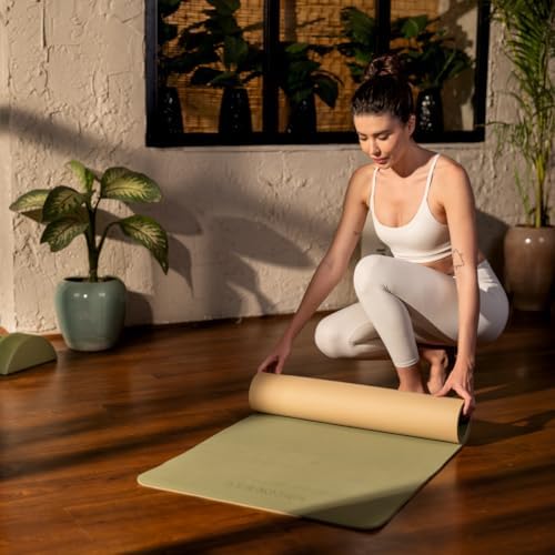 Gurkha 8mm GURKHA Extra-Cushioned TPE Yoga Mat with Carry Bag | Non-Slip Performance Mat for Yoga, Pilates, HIIT & Home Workouts | Durable Fitness Mat - Dual Color | 6ft X 2ft - Image 5