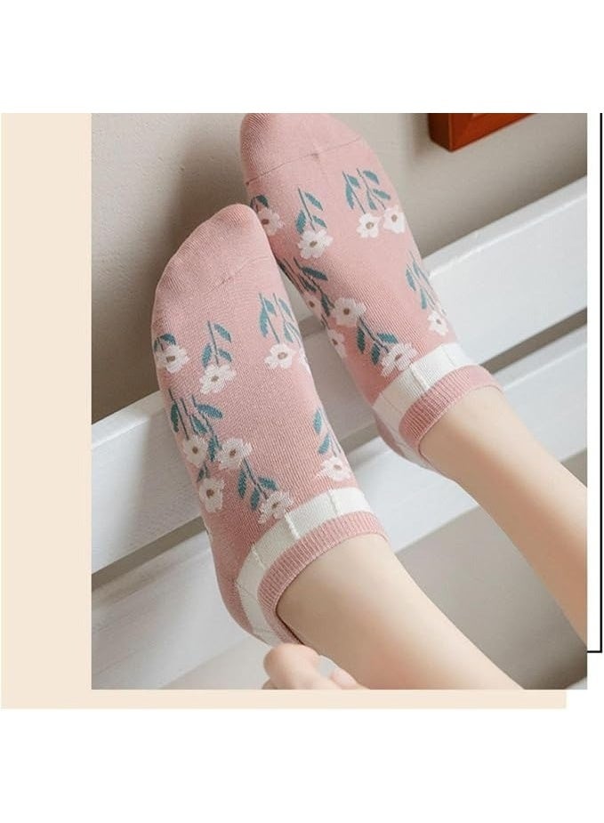 Women's Casual Cotton Ankle Socks Set – Comfortable Everyday Socks (5 Pairs + 1 Gift) – Soft Material and Modern Designs - Image 4