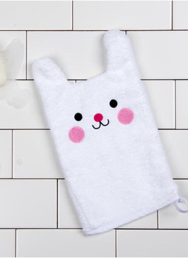 Rex London Bonnie The Bunny Bath Mitt – Soft and Cute Kids Bath Mitt for Gentle Bath Time Fun – Ideal for Toddlers and Babies  - Image 1