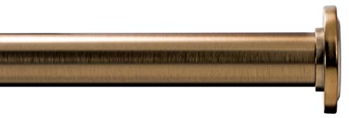 Ivilon Tension Curtain Rod - Spring Tension Rod for Small Windows or Shower, 16 to 24 Inch. Warm Gold - Image 3