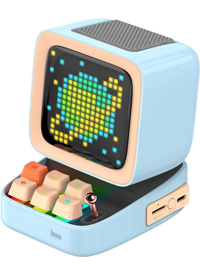 Divoom Divoom Ditoo – Retro Pixel Art Bluetooth Speaker with 16x16 LED Screen and App Control - Blue  - Image 4