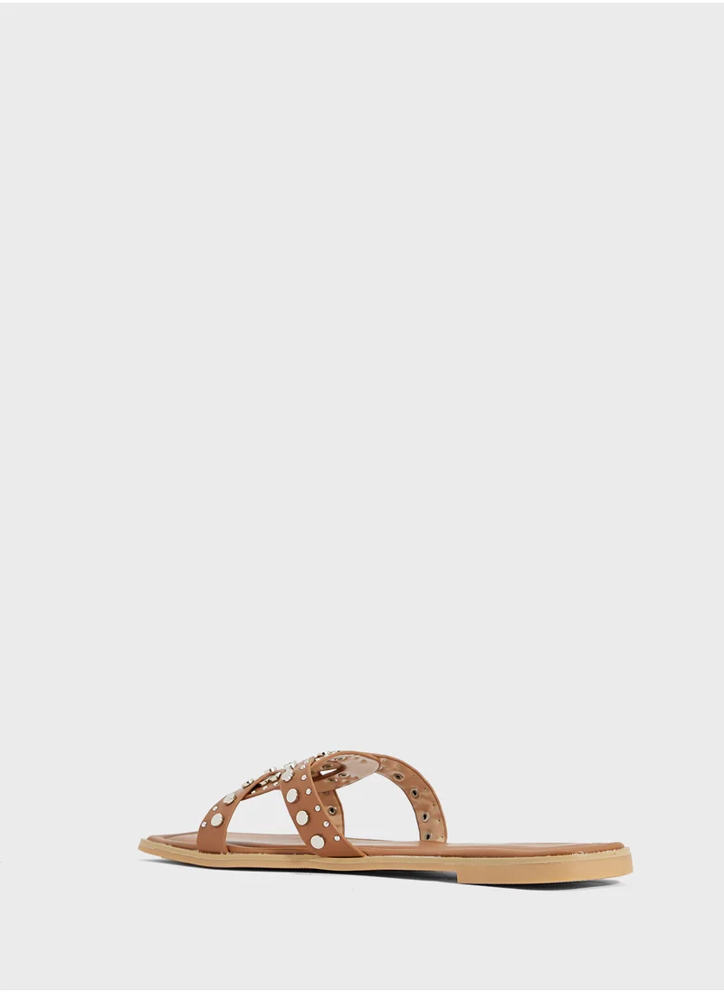 ايلا Studded Flat Sandal