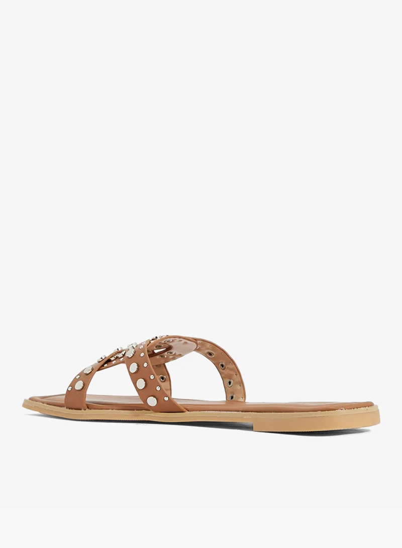 ELLA Studded Flat Sandal