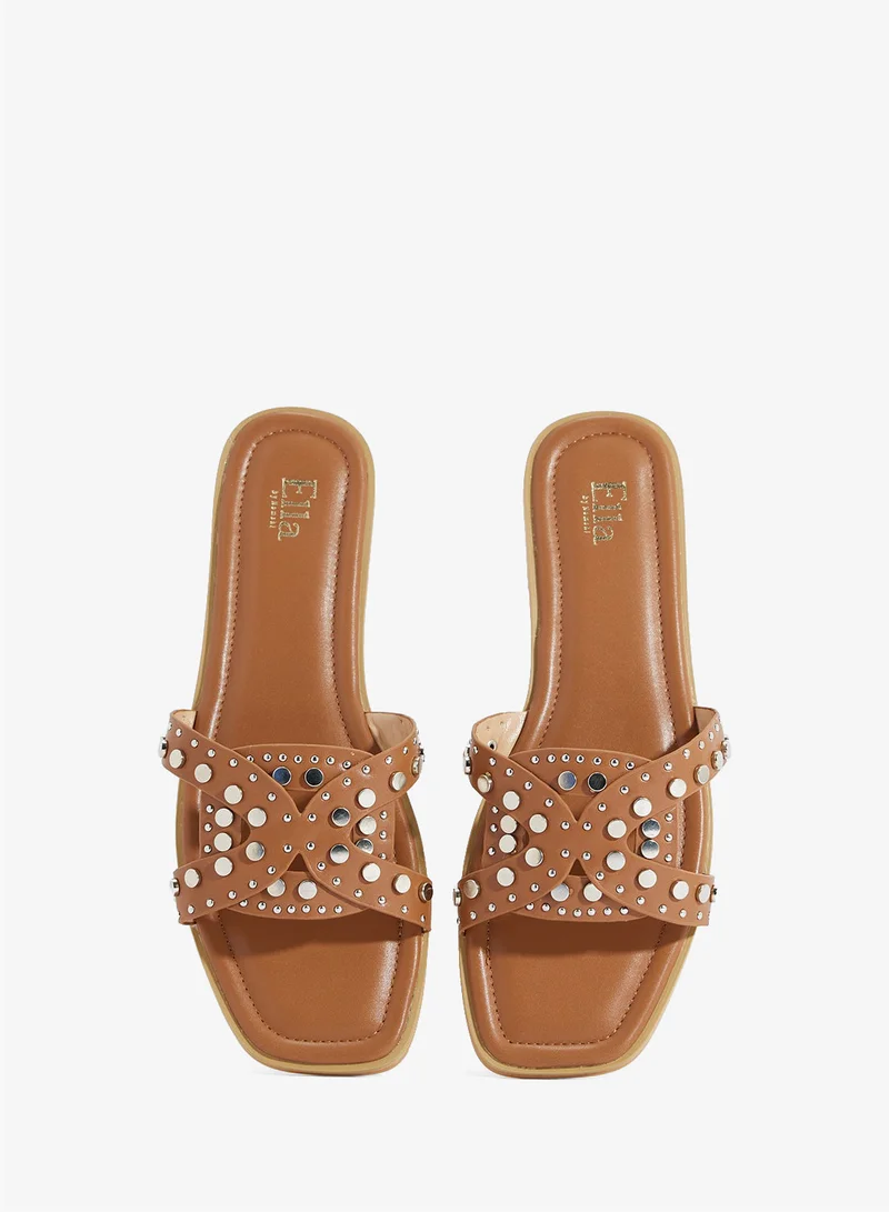 ELLA  Studded Flat Sandal for Women | Best Price UAE