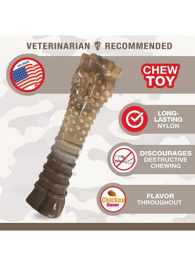 Nylabone Power Chew Camo Dog Toy - Dog Toys for Aggressive Chewers - Indestructible Dog Toys for Aggressive Chewers Large Breed - For Extra Large Dogs - Chicken Flavor X-Large/Souper - 50+ lbs. - Image 2