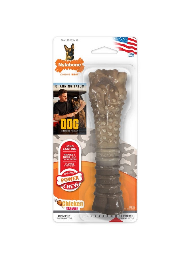 Nylabone Power Chew Camo Dog Toy - Dog Toys for Aggressive Chewers - Indestructible Dog Toys for Aggressive Chewers Large Breed - For Extra Large Dogs - Chicken Flavor X-Large/Souper - 50+ lbs. - Image 1