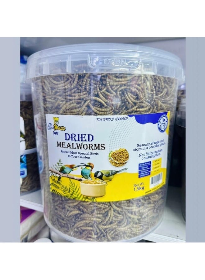 Dried Mealworms for Birds and Reptiles 500g