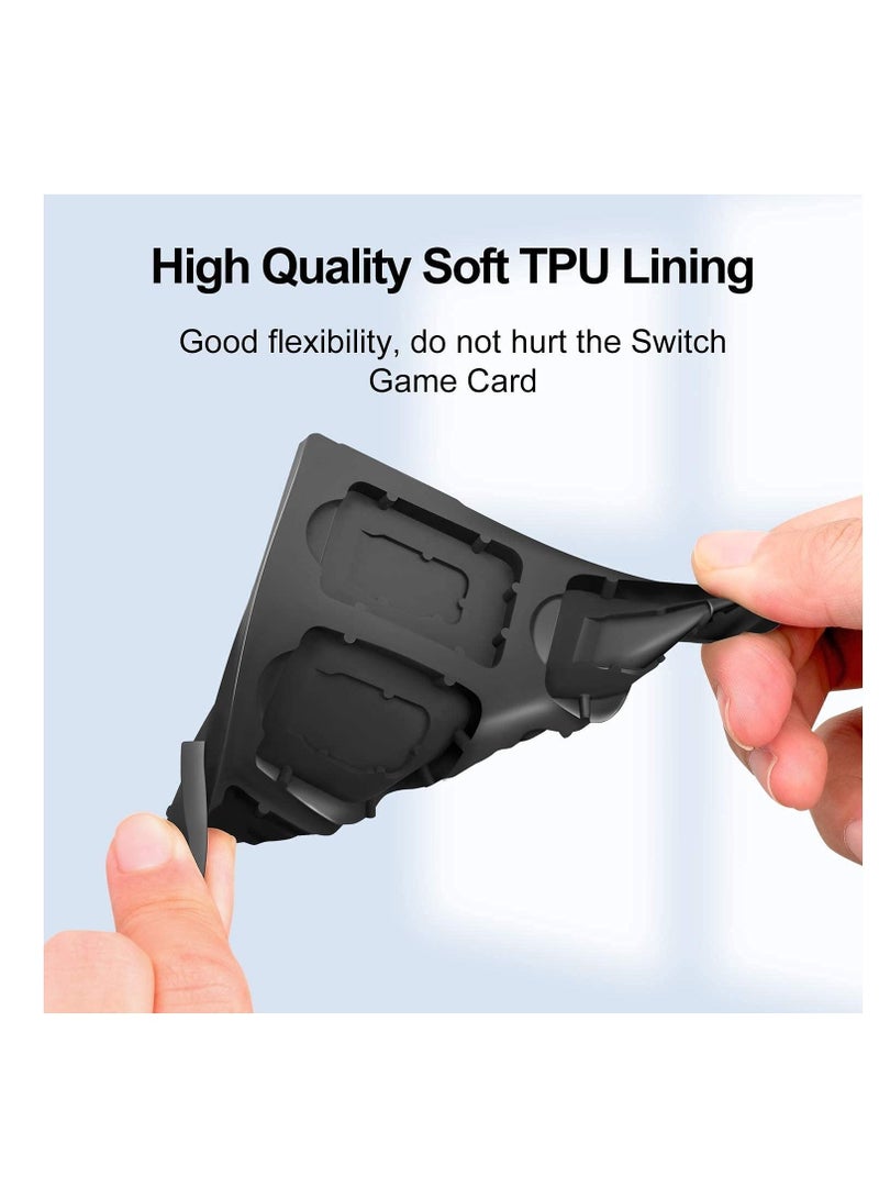 Excefore Game Card Case for Nintendo Switch,Portable & Thin Hard Shell Box, Protective Shockproof Cartridge Holder Carrying Storage Case Box with 12 Cartridge Slots for Switch NS NX - Image 4