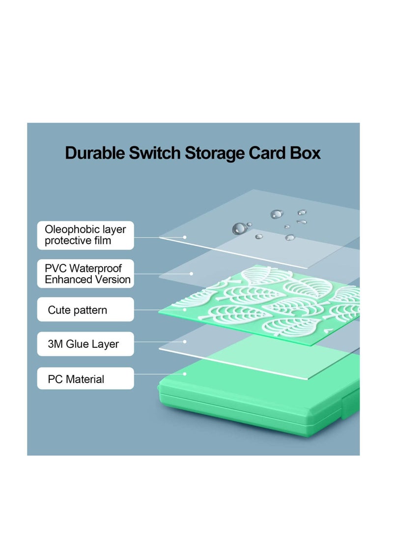 Excefore Game Card Case for Nintendo Switch,Portable & Thin Hard Shell Box, Protective Shockproof Cartridge Holder Carrying Storage Case Box with 12 Cartridge Slots for Switch NS NX - Image 2