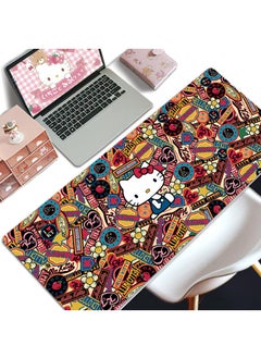 Y&D Hello Kitty Gift For Girls Gaming Mouse Pad Extended Large Mat Desk Pad Stitched Edges Mousepad Long Mouse Pad And Non-Slip Rubber Base Mice Pad 800X300X4mm  - Image 1