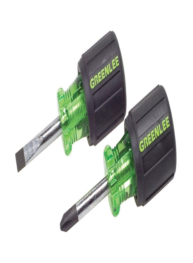 Greenlee 0153-04C Stubby Screwdriver Set, 2 Piece - Image 1