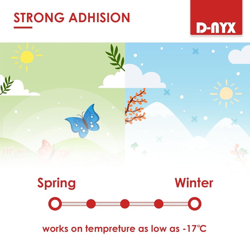 D-NYX Window Sealing Tape 1 Pack Transparent Sealing Heavy-Duty Residue-Free RV Insulation for Doors and Windows, Clear Weather Stripping Draft Isolation Tape (1 Pack 2 inch) - Image 3